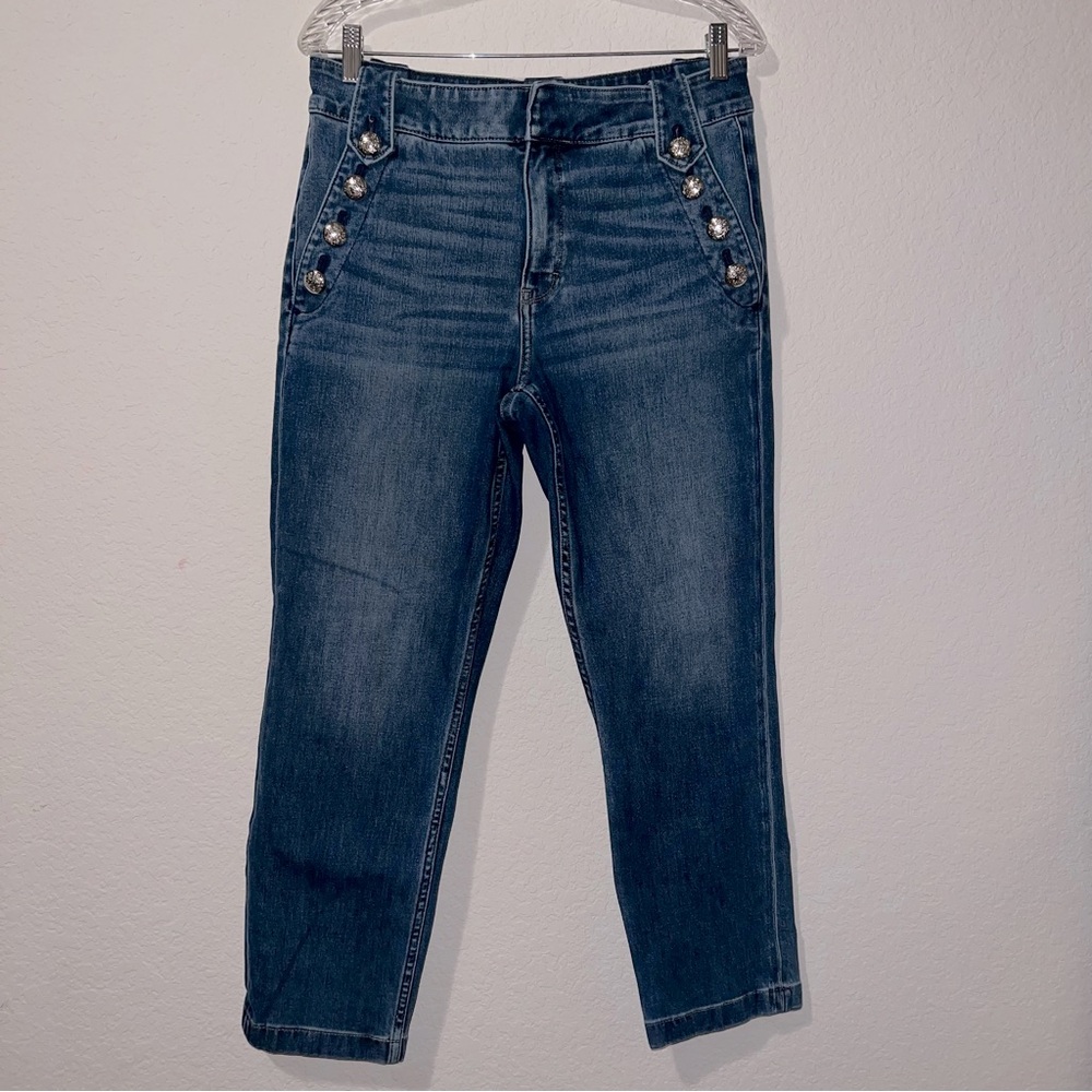 White House Black Market Mariner High Rise Straight Jeans